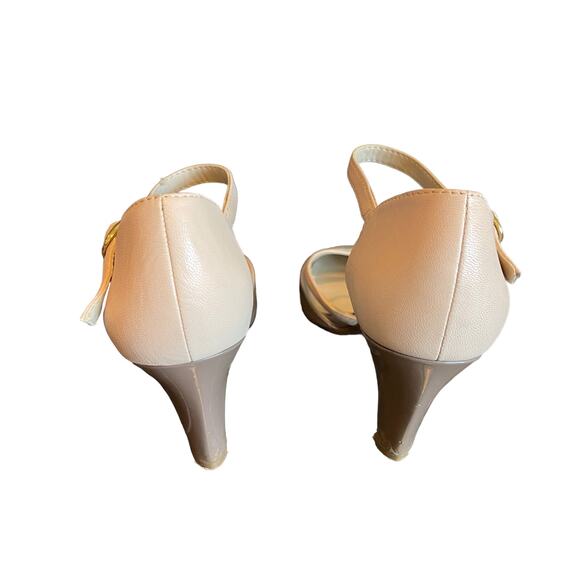 Naturalizer Two Tone Patent Leather Comfort Heel Women’s Size - Picture 4 of 10